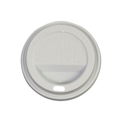 Gourmet Dome Sip-Through Lids, 8oz Cups, White
