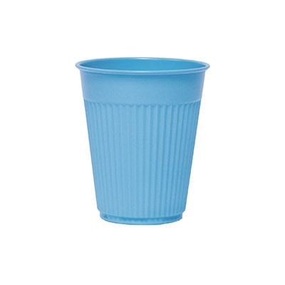 Plastic Medical & Dental Cups, Fluted, Blue, 5oz