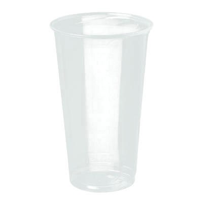 Reveal Plastic Cold Cups, 24 oz., Clear, Flush Fill, 50/Bag