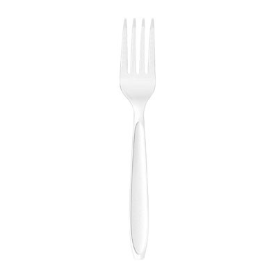 Reliance Mediumweight Cutlery, Standard Size, Fork, Bulk, White