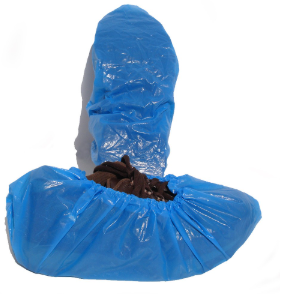 Shoe Cover CPE 17.5" Blue sz XL X-Large 100/BG 3/CS