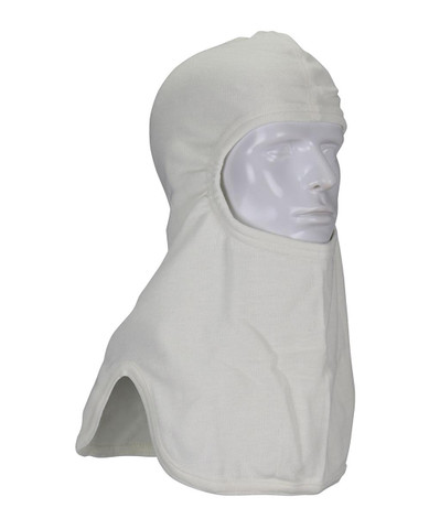 White Nomex/Lenzing Hood, 2-ply w/1-ply bib & full face opening