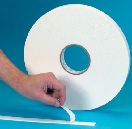 Tape Double-Sided Foam .5"x150' 1/16" White