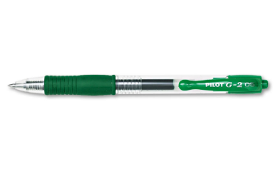 Pen Gel G2 Retractable Medium .7mm Green 12/PK