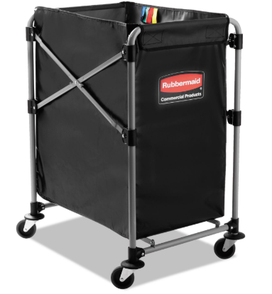 Collapsible X-Cart, Black/Silver, Steel, 4 Bushel Cart