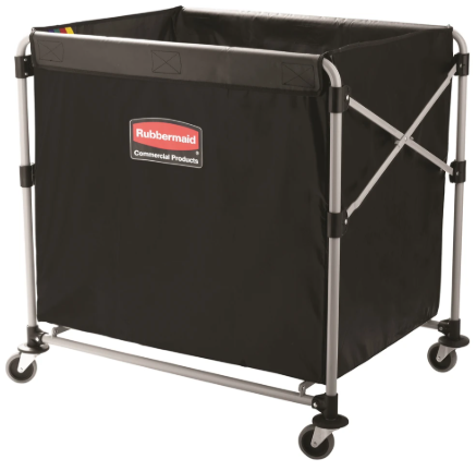 Collapsible X-Cart, Black/Silver, Steel, 8 Bushel Cart