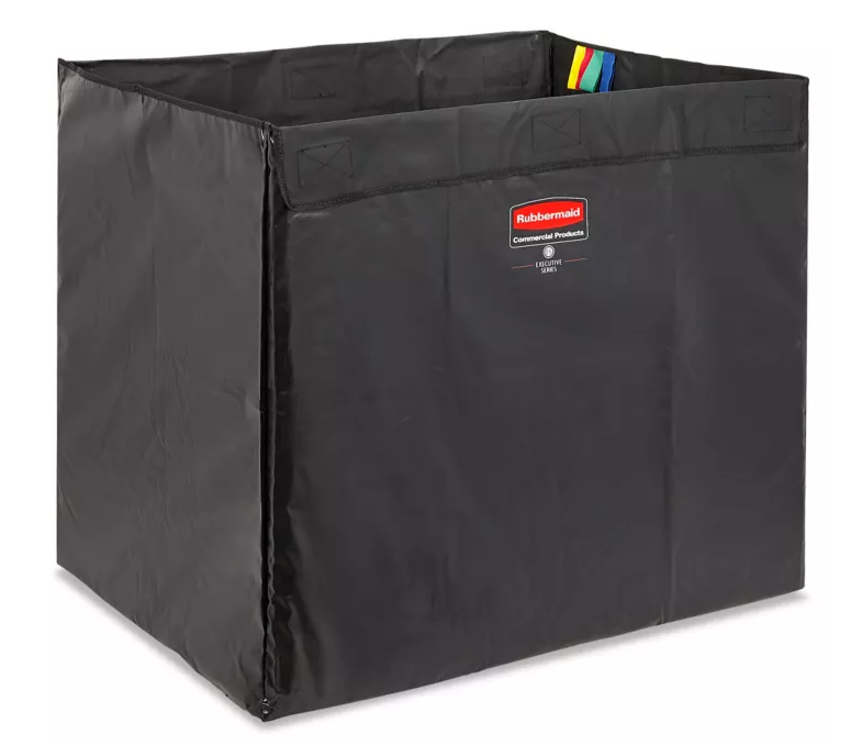Collapsible X-Cart Replacement Bag, 8 Bushel, 220 Lbs, Vinyl, Black