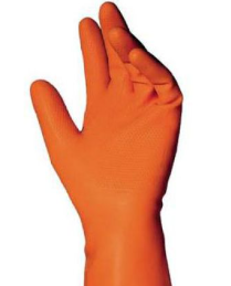 Glove Trionic TriPolymer Rubber NeopreneNitrile Orange Size 11 XXL 12pr/BG
