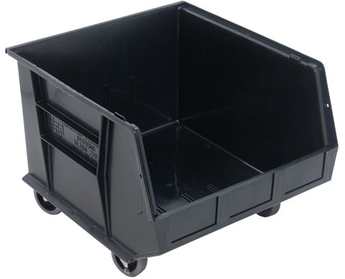 Mobile Ultra Stack and Hang Bin 18" x 16-1/2" x 11" Black