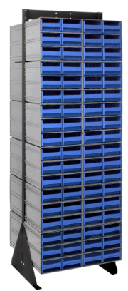 Interlocking Storage Cabinet Floor Stand 16" x 23-5/8" x 75" Blue