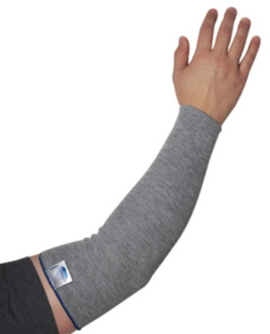 Dyneema knit sleeve, 1-ply, 3x18, gray