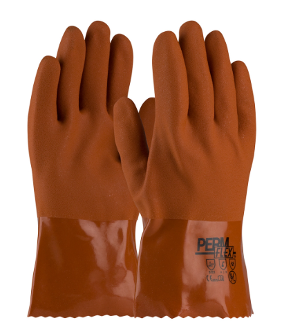 PermFlex, Cold Resistant Supported PVC, Brown, Rough Coated, 12 Inch Size Small