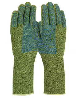 Kevlar/Steel Blend Gloves, 2 side special dot pattern, heavy weight Size Large
