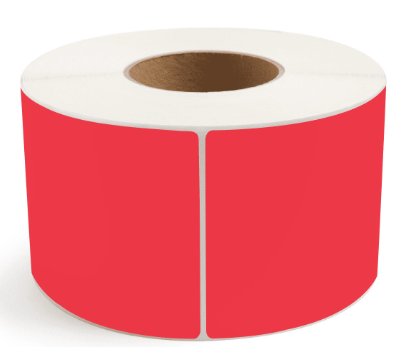 Label Thermal Transfer 4x6 3" core Red 1000/RL 4/CS