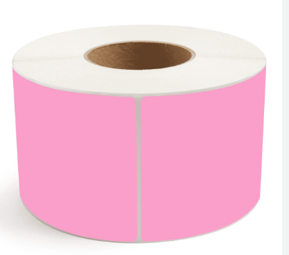 Label Thermal Transfer 4x6 3" core Pink 1000/RL 4/CS