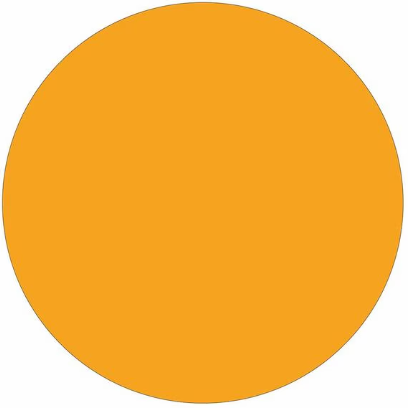 Label 1/2" Fluorescent Orange Inventory Circle" 500/RL