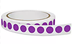 Label 1/2" Purple Inventory Circle" 500/RL
