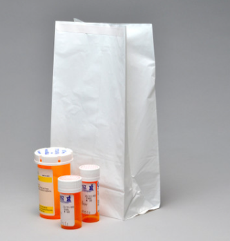 Bag Poly Gusset 6x3.5x11 1.5Mil White Pharmacy 1000/CS