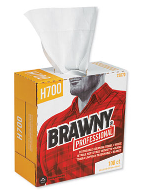 Brawny Professional Medium Weight HEF Shop Towels, 100/Box, 5 Boxes/Case