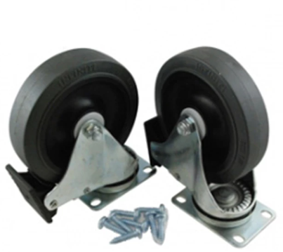 Caster Kit for Mega BRUTE Mobile Collector, Black, 5" Caster