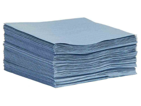 Wipe 12x13.25 Blue Wipe 1/4 Fold 50/Bag 20/BG/CS