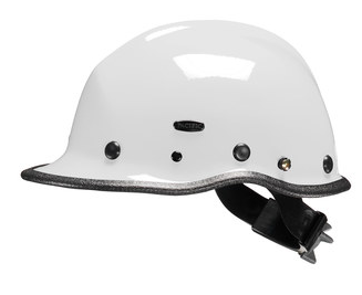 Pacific R5 Rescue, White, Kevlar Shell, Ratchet, 3-Pt Chin Strap