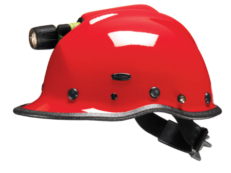 Pacific R5T Rescue w/ Light Holder, Red, Ratchet, 3-Pt Chin Strap