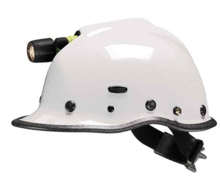 Pacific R5T Rescue w/ Light Holder, White, Ratchet, 3-Pt Chin Strap