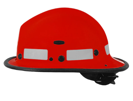 Pacific BR5, Red Kevlar, Ratchet, Nomex 2-Pt Chin Strap, NFPA 1977
