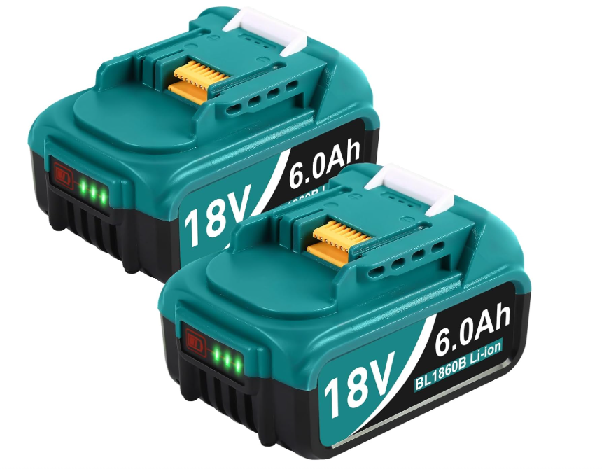 Battery Makita Upgraded Version 6.0AH 18 Volt 2 Pack