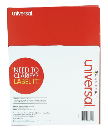 Label 3 1/3x4 White Laser Printer 600/BX