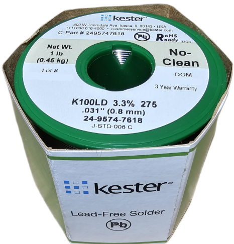 Solder Wire No Clean Lead Free 0.031"