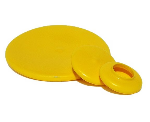 Cap 5.00"x5.690" Flange Cover Yellow FC-500 100/BX