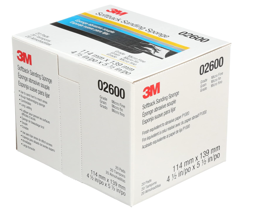 Sanding Sponge Softback 4.5x5.5 Microfine Grit 20/BX