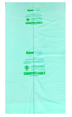 Bag Can Liner 33x40 1.0Mil Green Compostable 100/CS