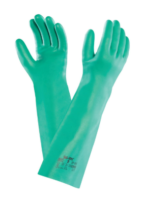 Glove Nitrile 18" 22Mil Elbow Length Sol-Vex Size:9 12PR/CS