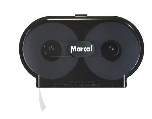 Dispenser Twin Jumbo Tissue Roll 20.5x11.5x4.825 Smoke Black 4/CS