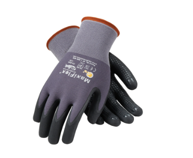 Glove Micro Foam Black Nitrile Coated Dotted Palm & Finger 12DZPR/CS