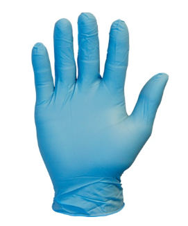Glove Nitrile 9.65" Blue Powder Free 3.7mil 100/BX 10/CS