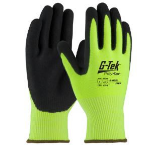 Glove G-Tek Hi-Vis Neon Seamless Knit PolyKor Blended Dipped