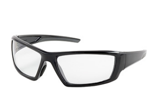 Sunburst™ Full Frame Safety Glasses with Black Frame, Clear Lens and Anti-Scratch / Anti-Fog Coating 72/CS