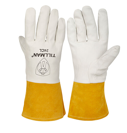 Glove Tillman Welding Glove 24C Cowhide Cuff LG 4in L Straight Cuff 6PR/BX