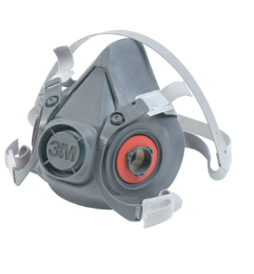 Facemask Half Facepiece Respirator 6000 Series Adjustable Stray Grey