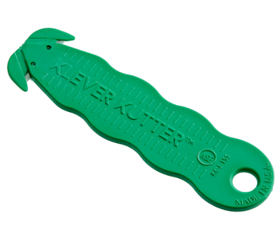 Klever Kutter NSF Food Zone - Forest Green Safety Box Cutter