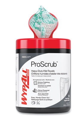 Wipe 12x9.5 Heavy Duty Waterless Cleaning Green-White 50/Can 8/CS