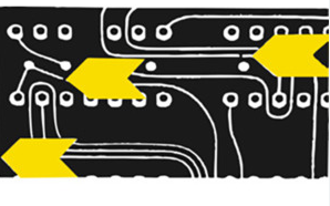 Label .1875x.125 Yellow Paper Inspection Arrows 5000/Envelope