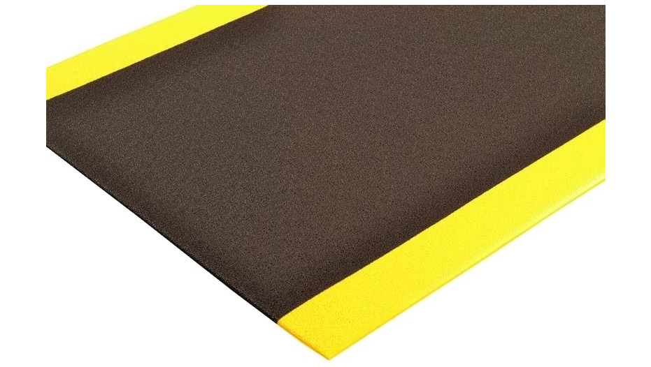 Anti-Fatigue Mat - 5/8" thick, 2 x 3' Black/Yellow Border