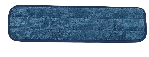 Mop Flat Microfiber Low Nap Velcro Blue