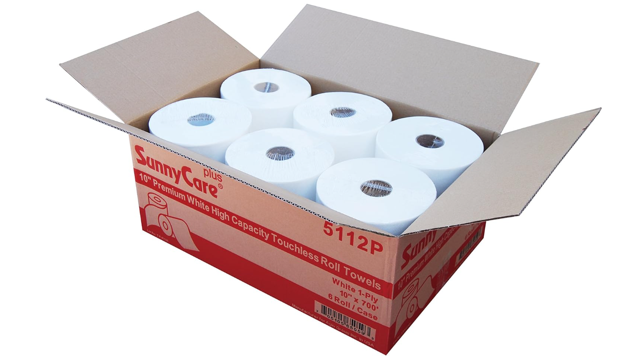 Towel Roll 10x700 White Plus 10' Touchless 6 RL/CS