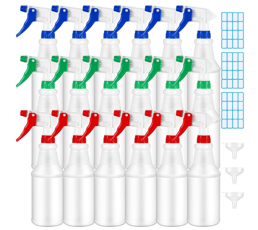 Plastic Spray Bottle 18 Pcs 16 OZ Bulk